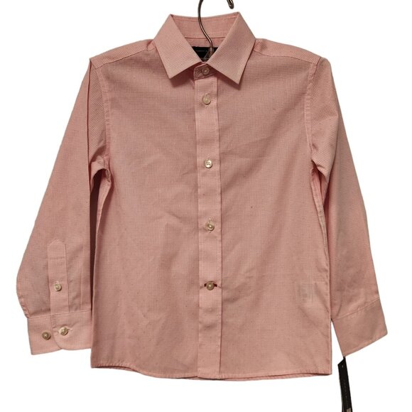NWT Boys Tommy Hilfiger Button Down Dress Shirt Pink Size‎ 5 New With Tags - Picture 1 of 10